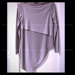 Asymmetrical Pale Gray Top